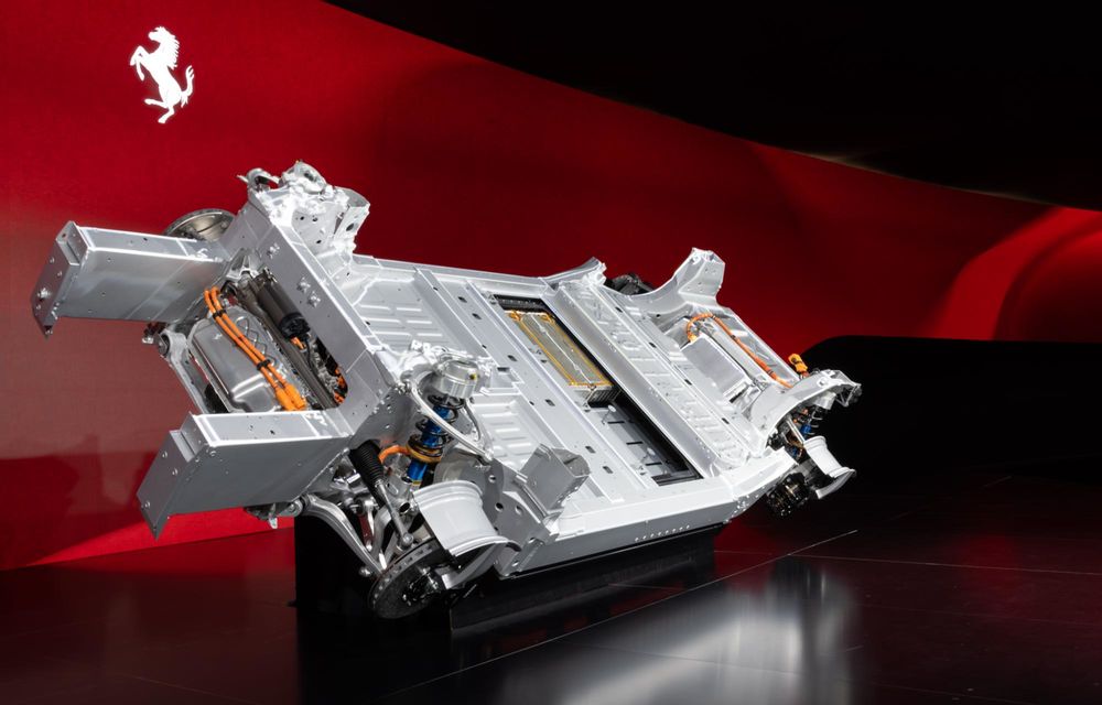 Noul Ferrari Elettrica: primele imagini oficiale cu noul model electric - Poza 2