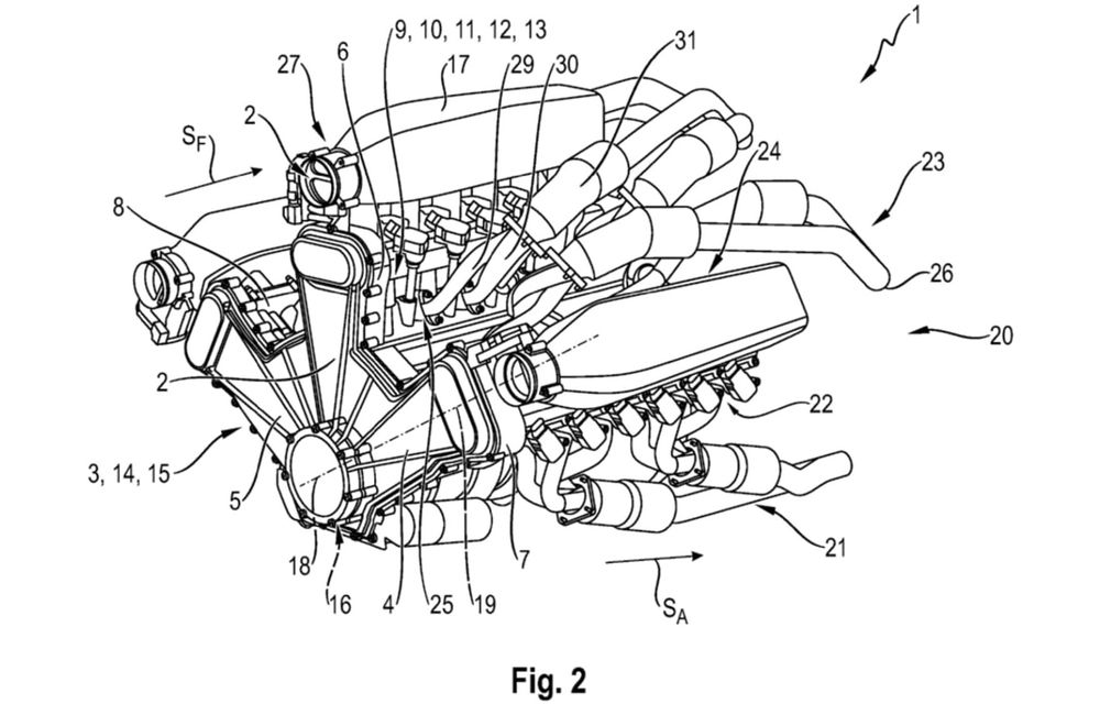 Porsche a creat un motor care poate avea până la 18 cilindri - Poza 3