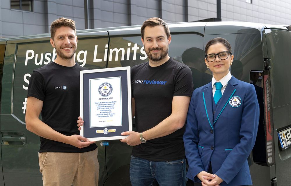RECORD: Kia PV5 Cargo a mers 693 kilometri fără reîncărcare în condiții de sarcină utilă maximă - Poza 2 RECORD: Kia PV5 Cargo a mers 693 kilometri fără reîncărcare în condiții de sarcină utilă maximă - Poza 2