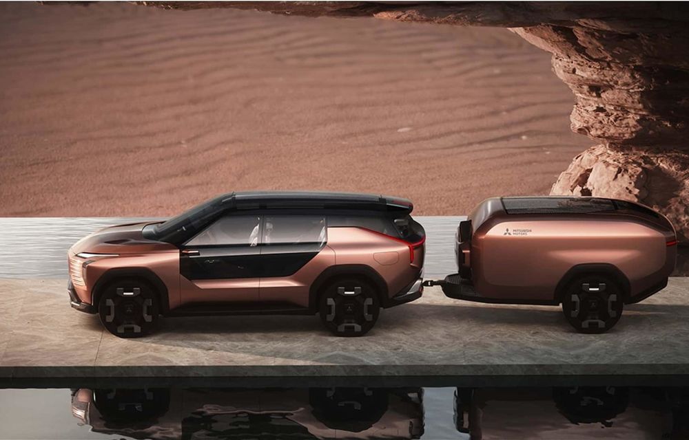 Noul concept Mitsubishi Elevance: SUV hibrid cu 4 motoare electrice - Poza 2
