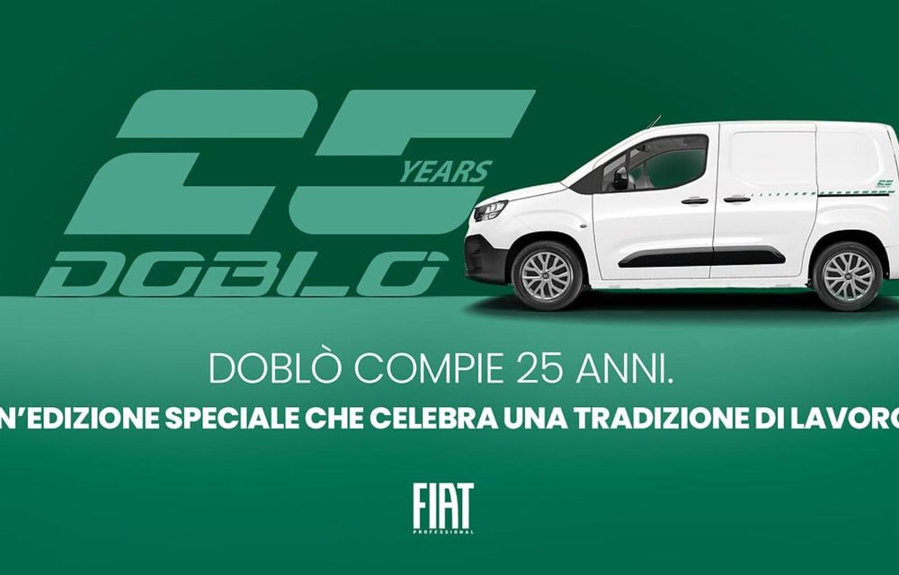 Fiat Professional Doblo împlinește 25 de ani - Poza 3 Fiat Professional Doblo împlinește 25 de ani - Poza 3
