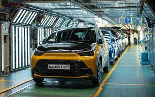 Toyota a început producția lui Aygo X Hybrid în Cehia