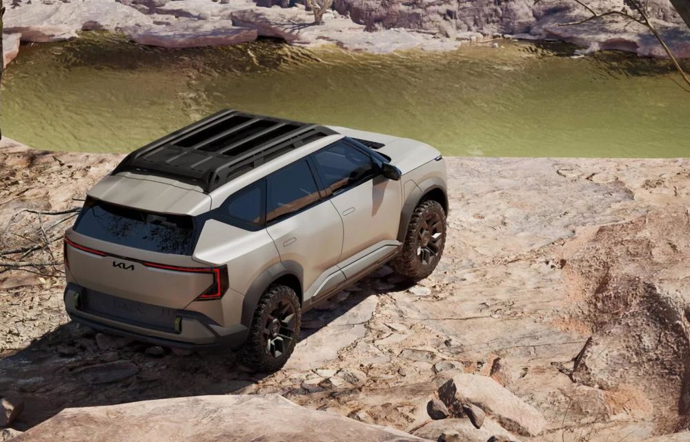 Noua Kia EV5 Weekender, un concept electric pregătit pentru off-road - Poza 6