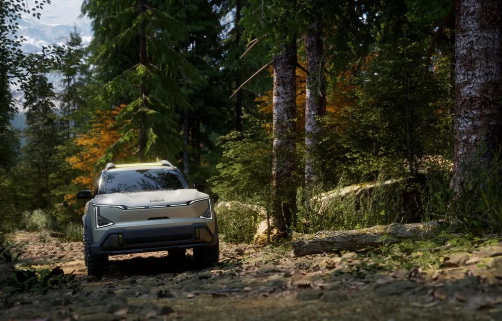 Noua Kia EV5 Weekender, un concept electric pregătit pentru off-road - Poza 7