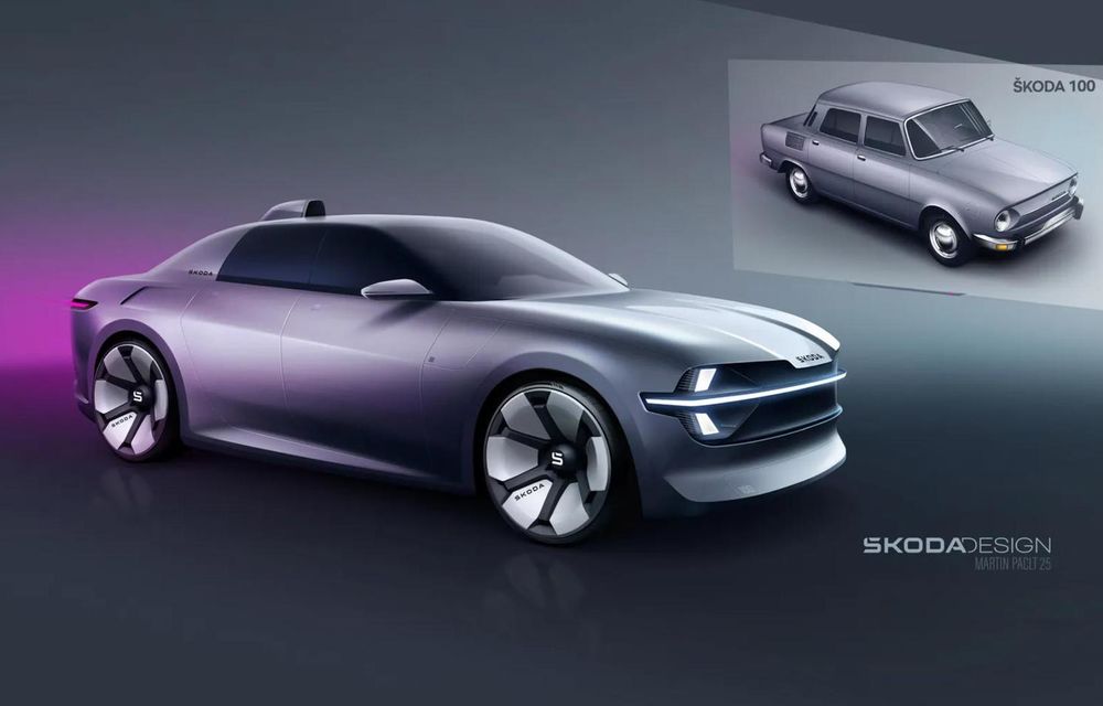 Modelul Skoda 100, reinterpretat într-un concept modern - Poza 1