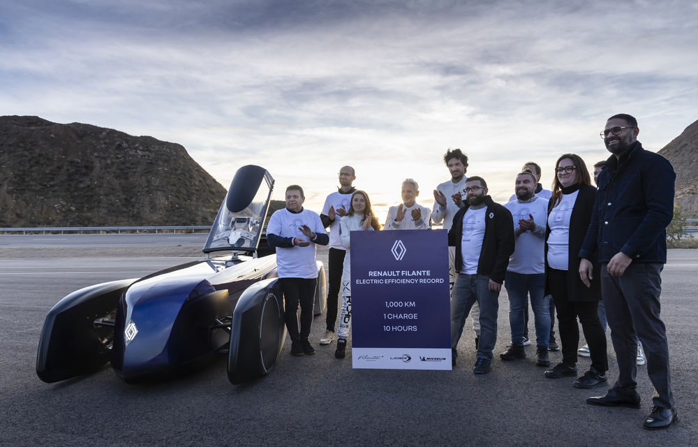 RECORD: Conceptul Renault Filante a parcurs 1.008 km fără reîncărcare - Poza 7