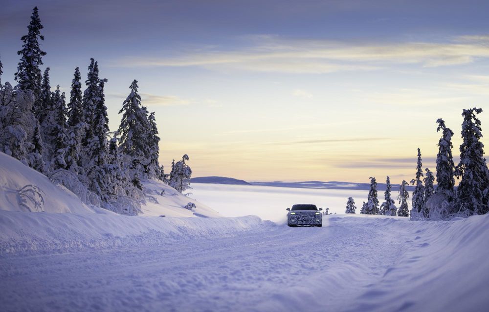 Jaguar: imagini noi cu viitorul model electric în timpul testelor extreme de iarnă - Poza 6