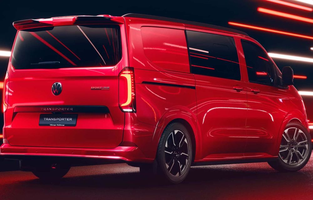 Noul Volkswagen Transporter Sportline: versiune sportivă, cu suspensie nouă și jante de 19 inch - Poza 2