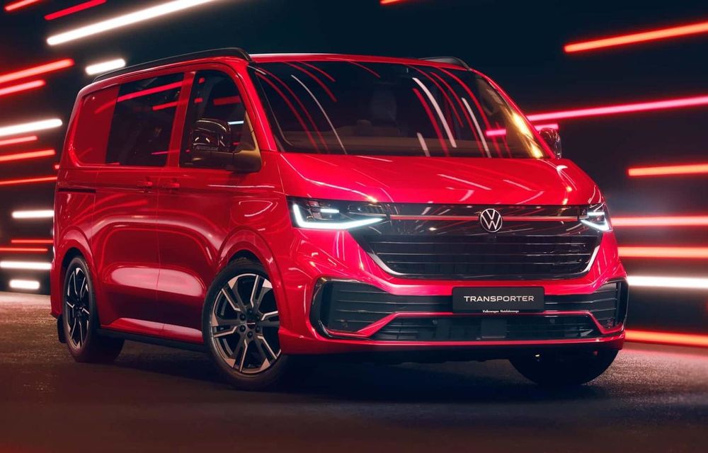 Noul Volkswagen Transporter Sportline: versiune sportivă, cu suspensie nouă și jante de 19 inch - Poza 1