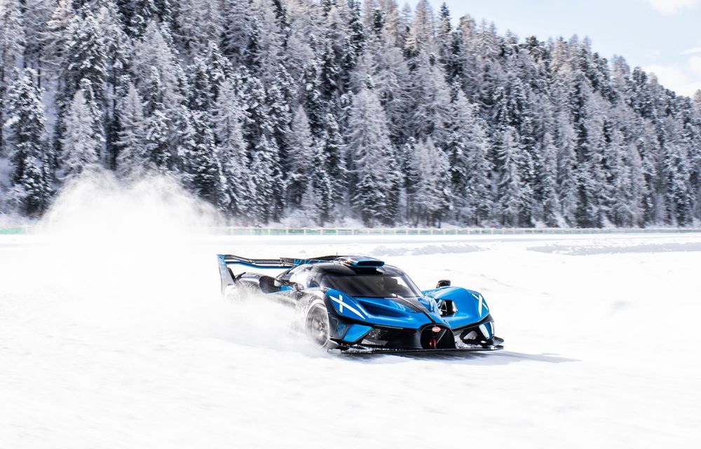 Bugatti a scos modelele sale exotice pe zăpada din Elveția - Poza 9