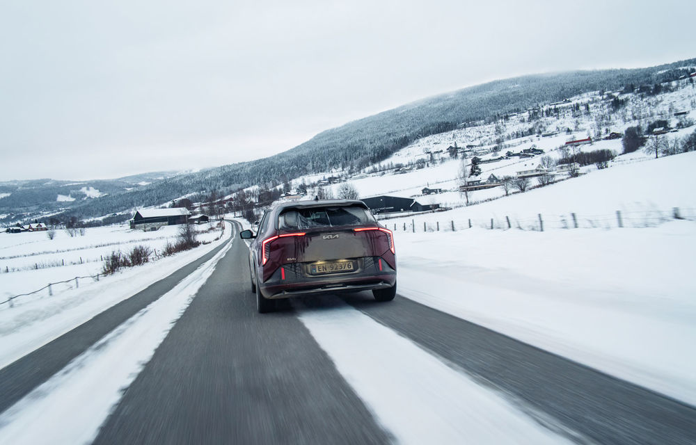 Kia EV4, autonomie de 390 km în condiții de iarnă extremă la un eveniment din Norvegia - Poza 3