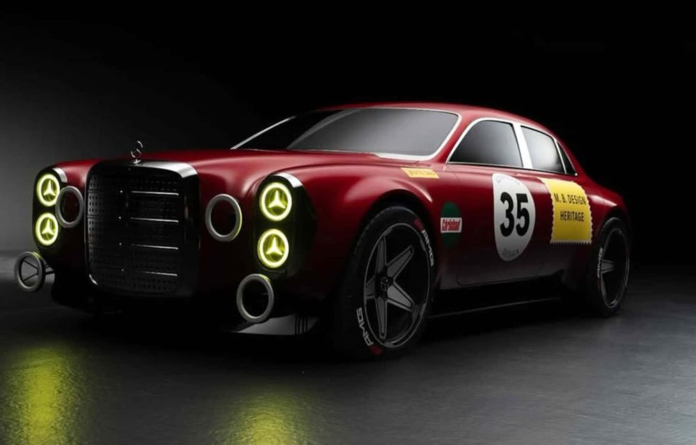 Concept secret Mercedes-Benz, inspirat de prima berlină AMG din istorie - Poza 2