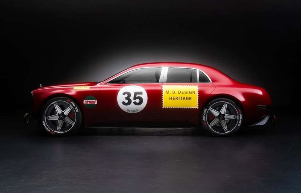 Concept secret Mercedes-Benz, inspirat de prima berlină AMG din istorie - Poza 3