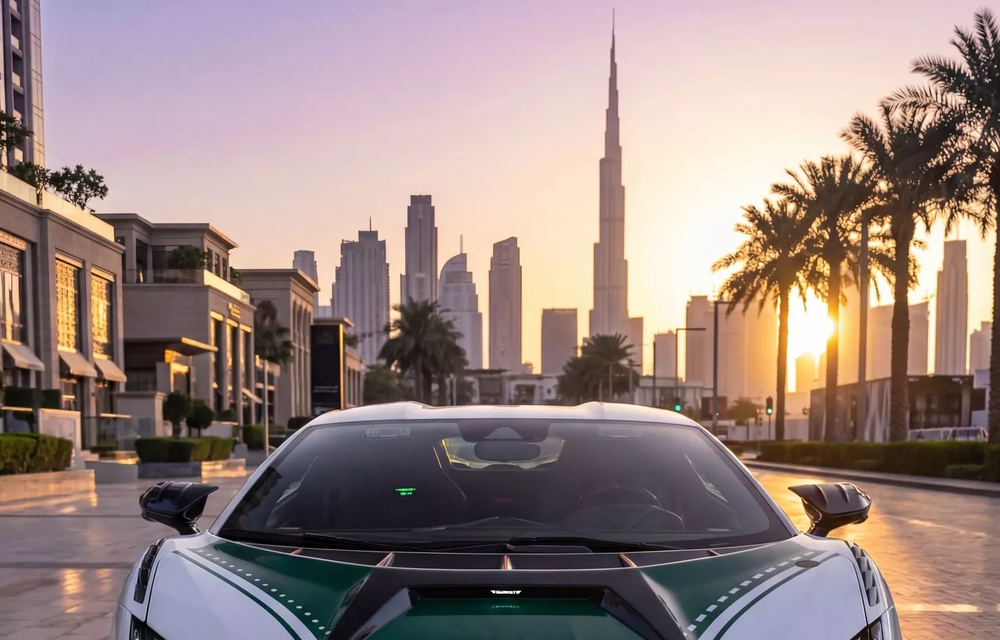 În flota poliției din Dubai a intrat un nou hypercar: Lamborghini Revuelto modificat de Mansory - Poza 2