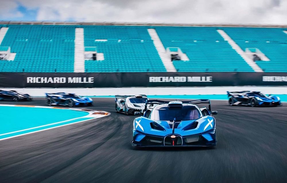 Hypercarul de 1.600 CP Bugatti Bolide, testat de proprietari pe circuitul de F1 din Miami - Poza 3