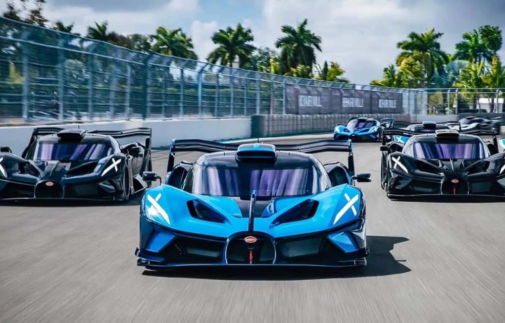 Hypercarul de 1.600 CP Bugatti Bolide, testat de proprietari pe circuitul de F1 din Miami - Poza 1