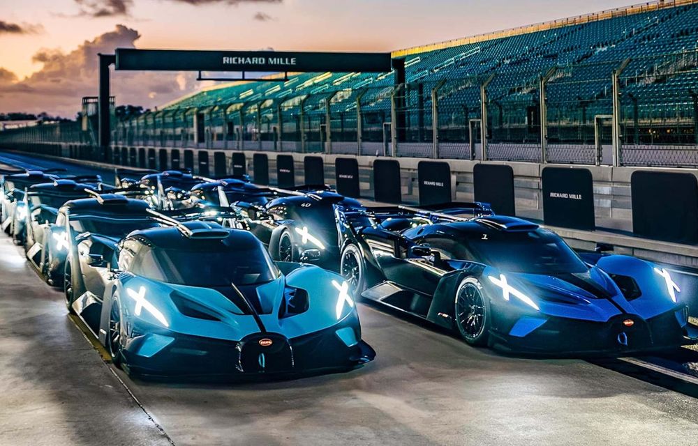 Hypercarul de 1.600 CP Bugatti Bolide, testat de proprietari pe circuitul de F1 din Miami - Poza 5