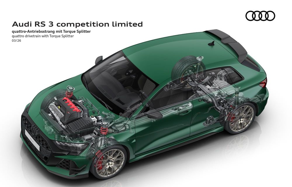 Noul Audi RS3 Competition Limited: omagiul final pentru motorul cu cinci cilindri - Poza 15