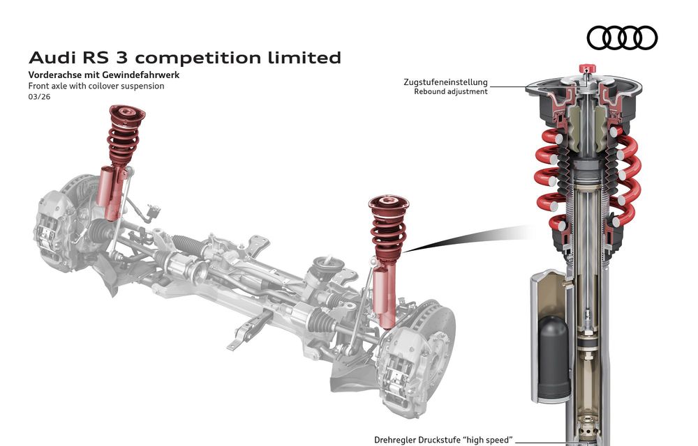 Noul Audi RS3 Competition Limited: omagiul final pentru motorul cu cinci cilindri - Poza 23