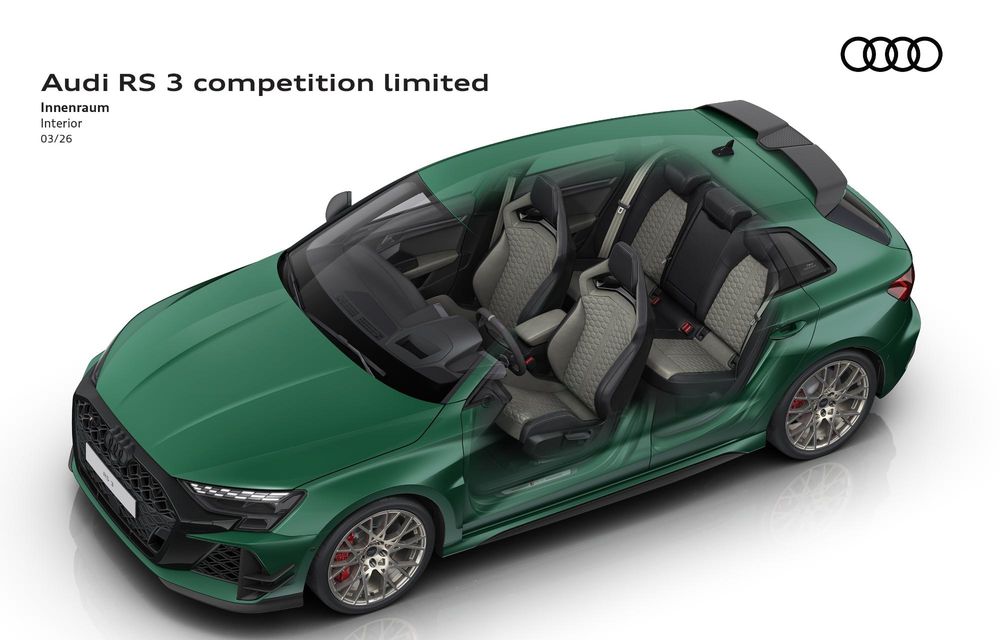 Noul Audi RS3 Competition Limited: omagiul final pentru motorul cu cinci cilindri - Poza 29