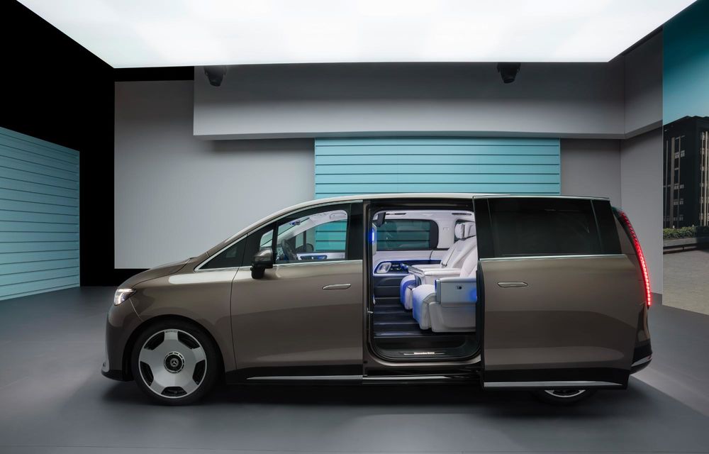 Noul Mercedes-Benz VLE, succesorul electric al Clasei V - Poza 18
