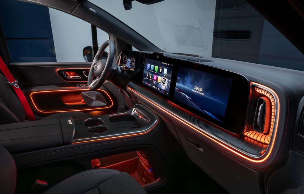 Noul Mercedes-Benz VLE, succesorul electric al Clasei V - Poza 97