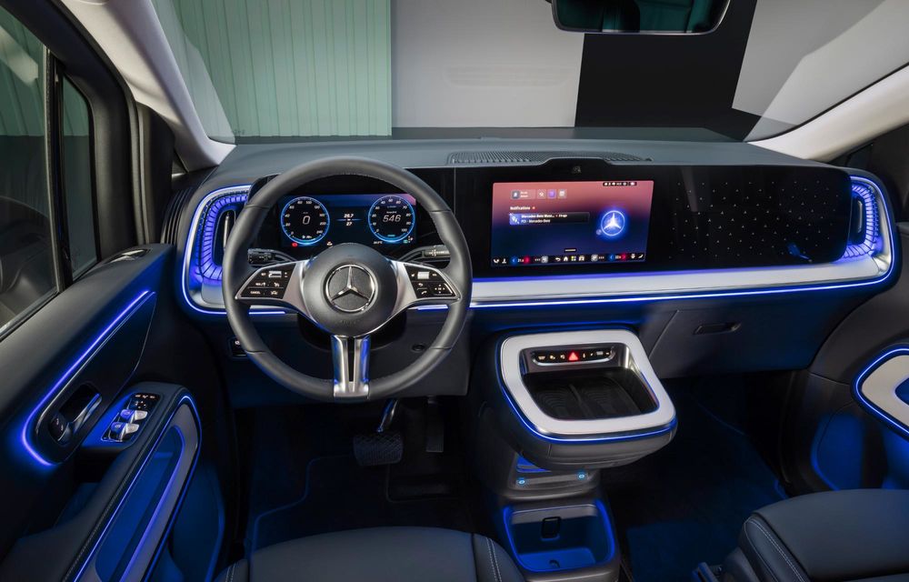 Noul Mercedes-Benz VLE, succesorul electric al Clasei V - Poza 130