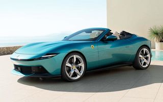 Noul Ferrari Amalfi Spider: plafon din material textil și motor V8 de 631 CP