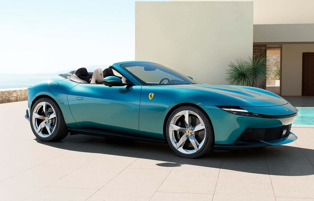 Noul Ferrari Amalfi Spider: plafon din material textil și motor V8 de 631 CP - Poza 2