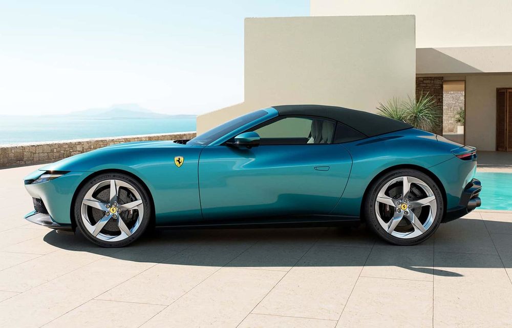 Noul Ferrari Amalfi Spider: plafon din material textil și motor V8 de 631 CP - Poza 4