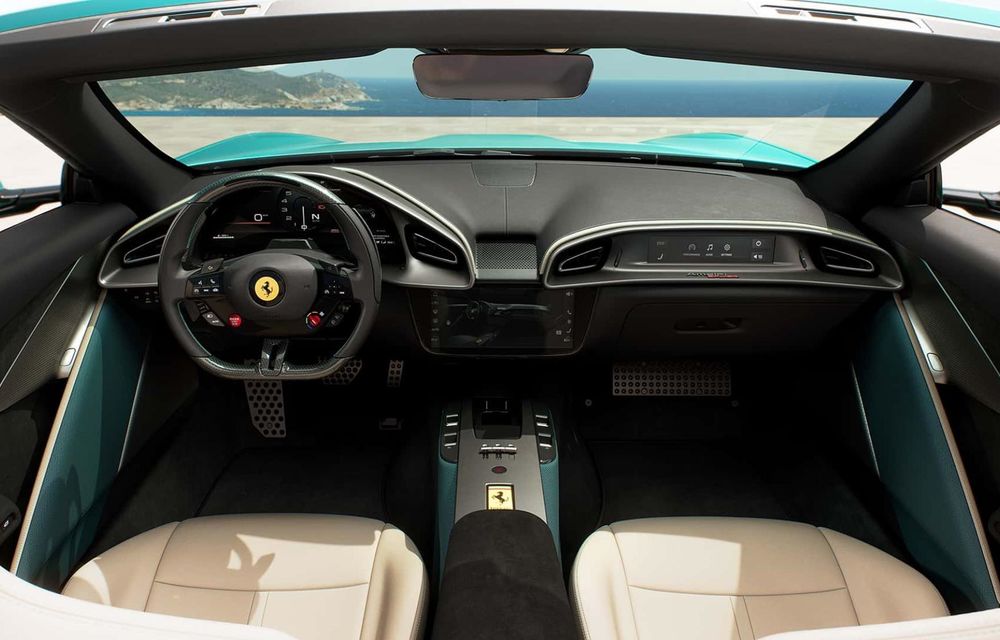 Noul Ferrari Amalfi Spider: plafon din material textil și motor V8 de 631 CP - Poza 5
