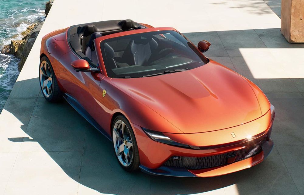 Noul Ferrari Amalfi Spider: plafon din material textil și motor V8 de 631 CP - Poza 11