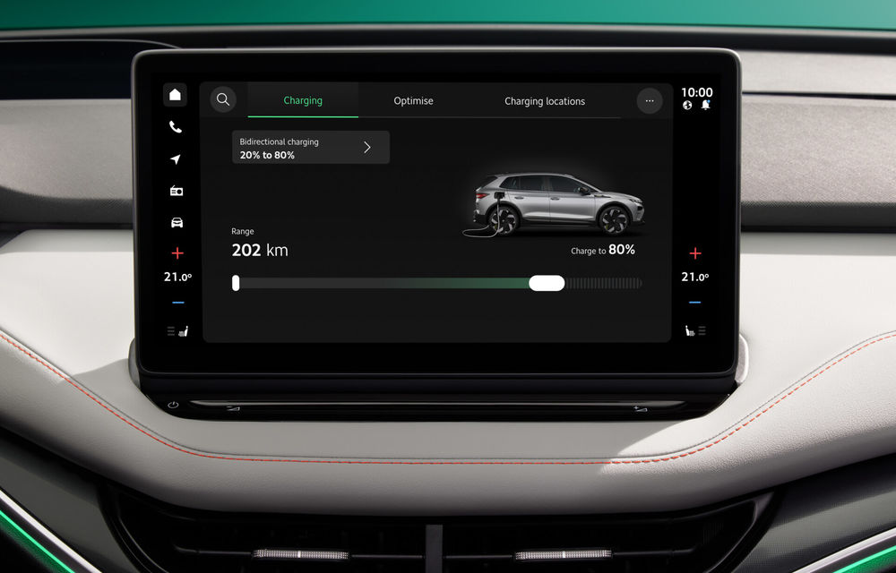 Noutăți pentru Skoda Elroq și Enyaq: sistem multimedia nou și baterii LFP - Poza 6