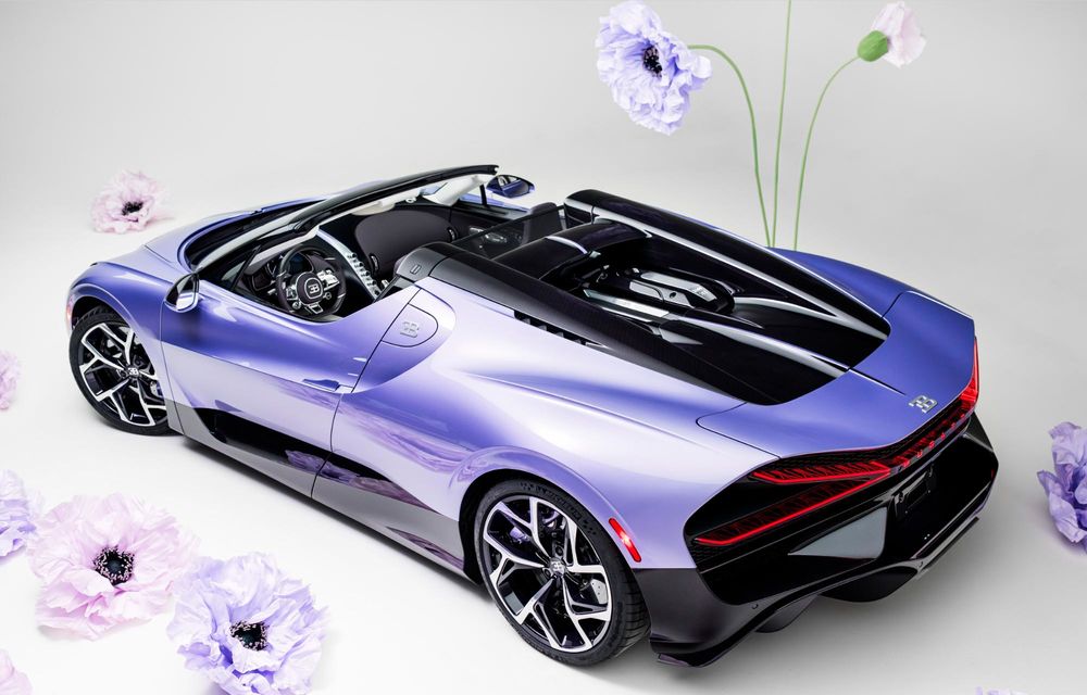 Noul Bugatti W16 Mistral „Caroline”: exemplar unicat, creat ca omagiu pentru fiica proprietarului - Poza 5