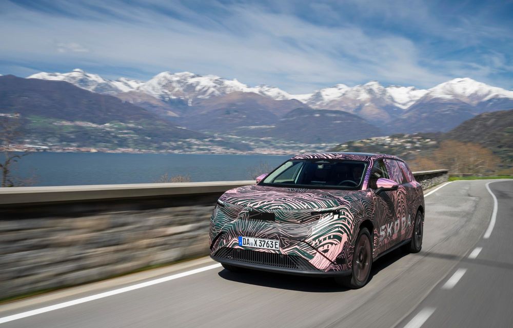 Primele informații despre noua Skoda Peaq: autonomie de peste 600 km - Poza 23