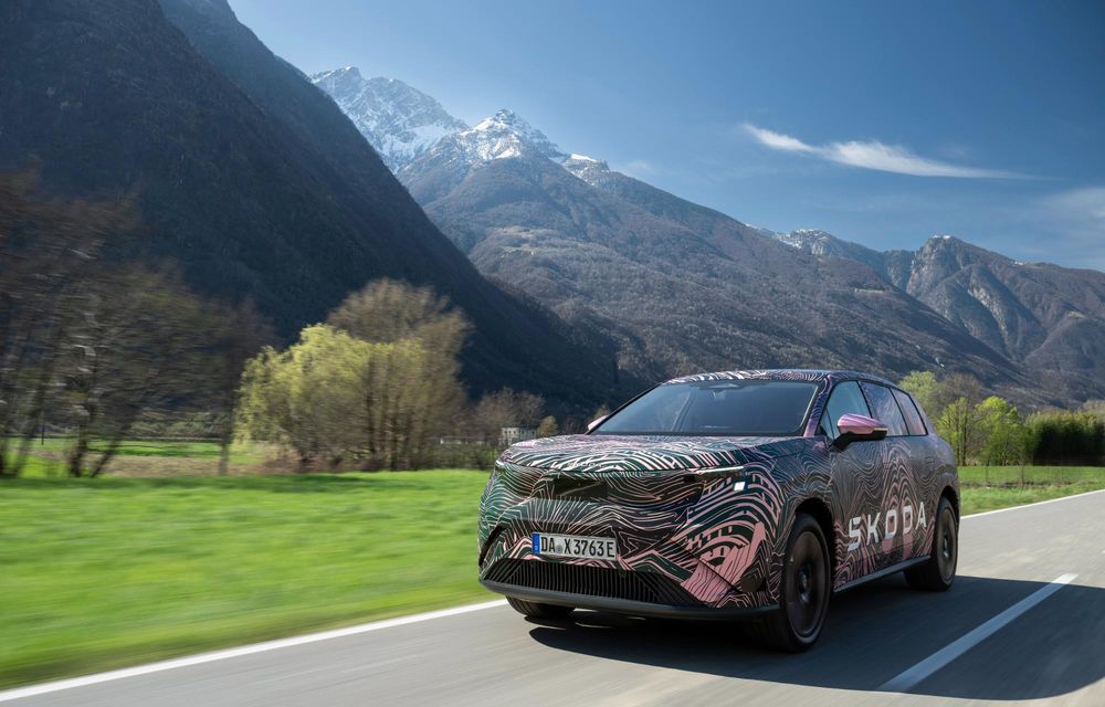 Primele informații despre noua Skoda Peaq: autonomie de peste 600 km - Poza 24