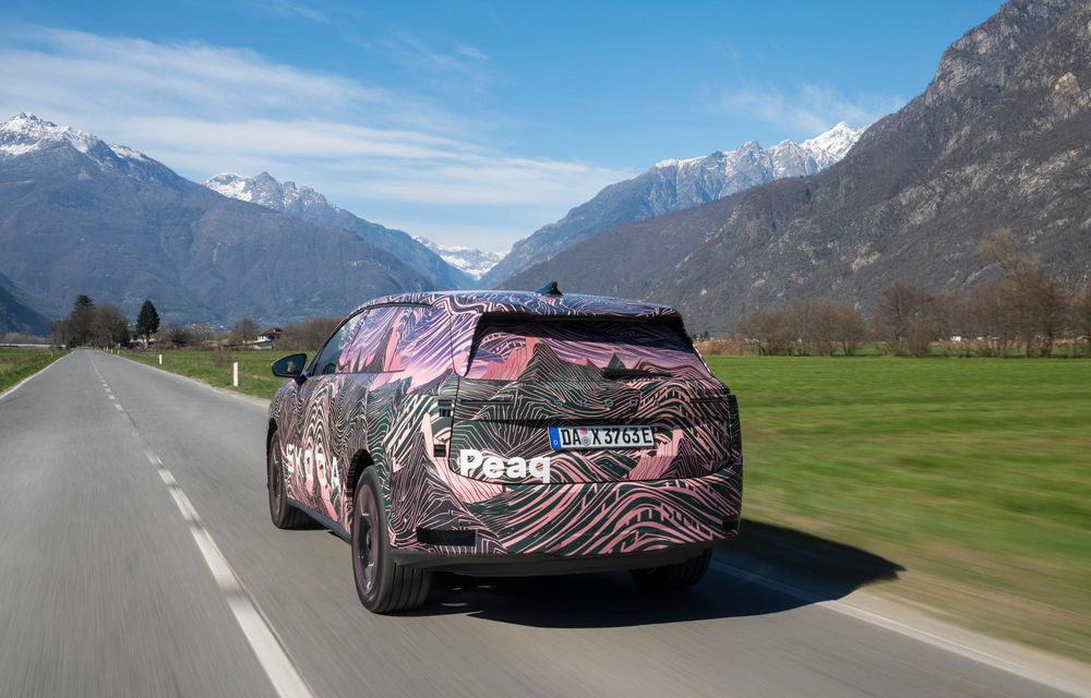 Primele informații despre noua Skoda Peaq: autonomie de peste 600 km - Poza 26