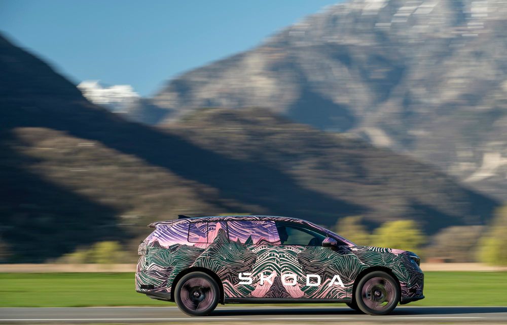 Primele informații despre noua Skoda Peaq: autonomie de peste 600 km - Poza 29