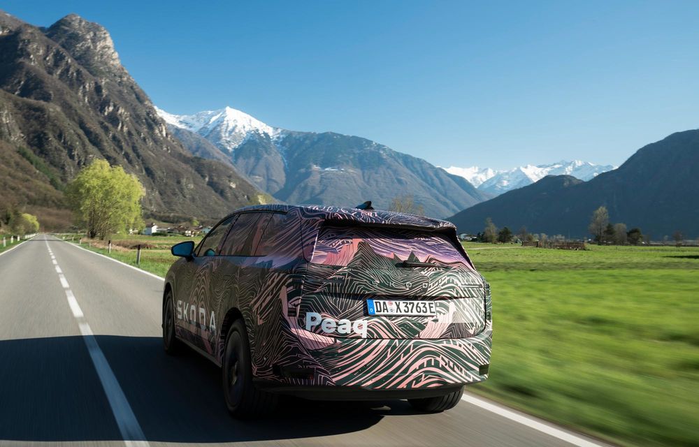 Primele informații despre noua Skoda Peaq: autonomie de peste 600 km - Poza 28