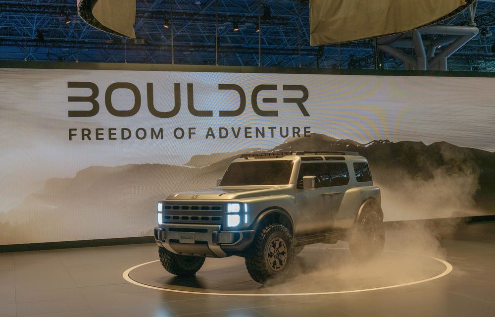 Noul concept Hyundai Boulder anunță un viitor rival pentru Mercedes-Benz Clasa G - Poza 5