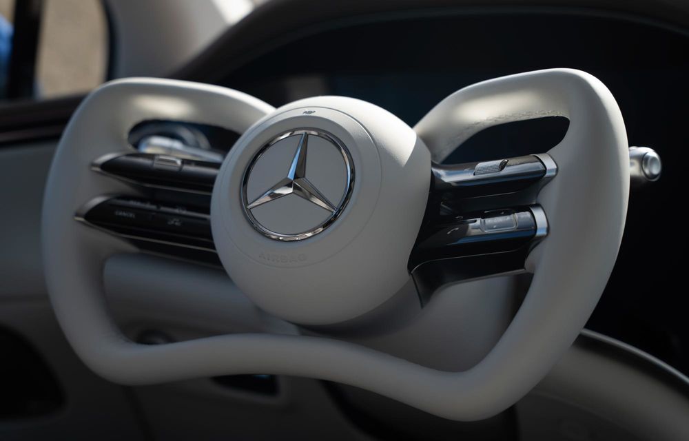 Mercedes-Benz anunță tehnologie steer-by-wire și volan compact pentru EQS - Poza 10