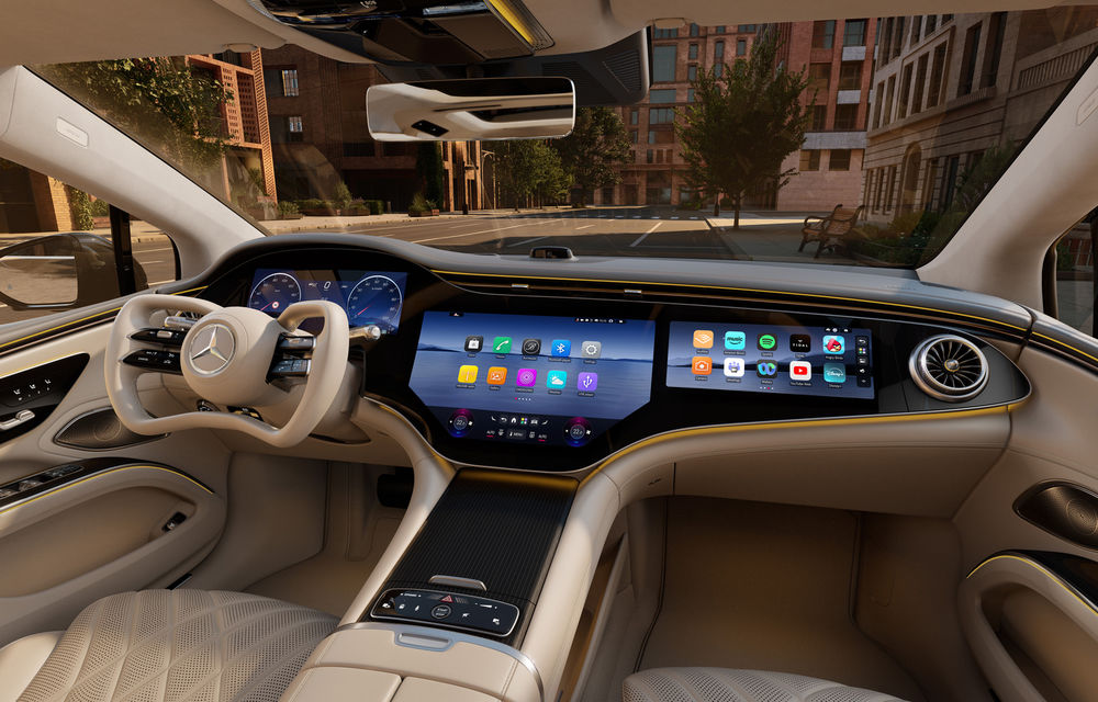 Mercedes-Benz anunță tehnologie steer-by-wire și volan compact pentru EQS - Poza 1