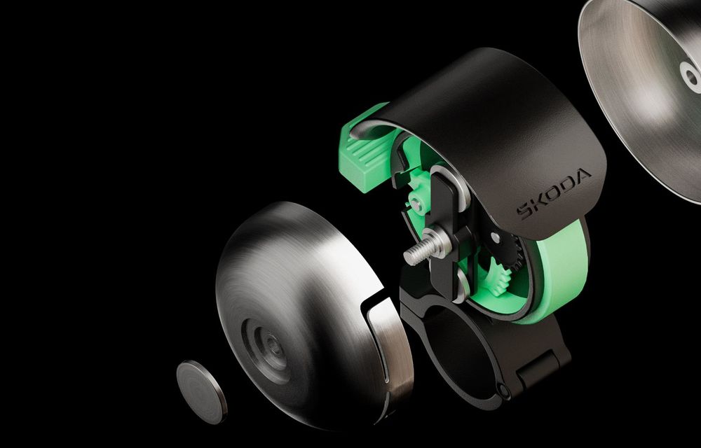 Skoda inventează soneria de bicicletă pe care o pot auzi chiar și cei care poartă căști audio - Poza 2