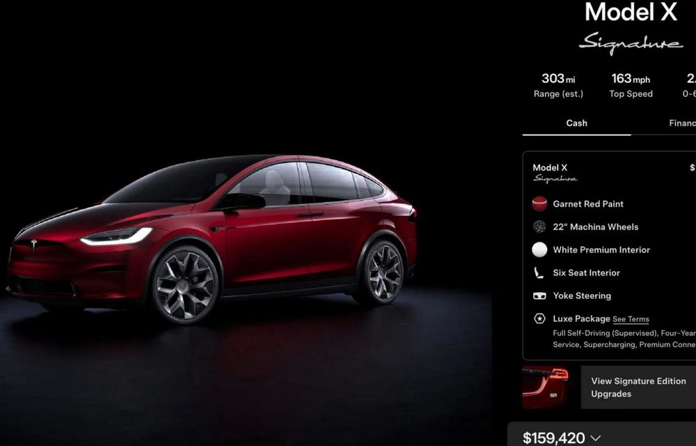 Tesla Signature Edition: ediție specială limitată pentru Model S și Model X Plaid - Poza 4
