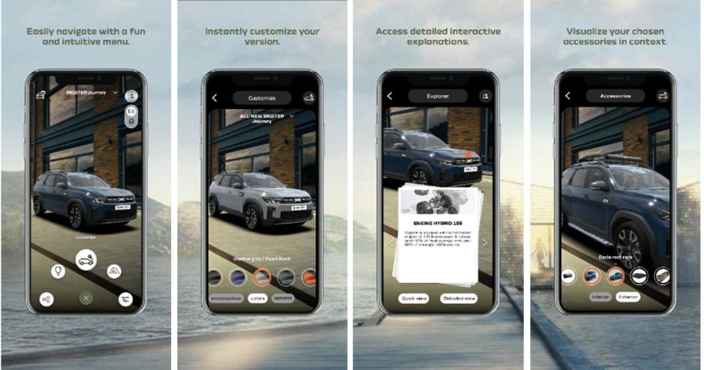 Noua aplicație Dacia AR: gama completă Dacia, disponibilă în realitate augmentată - Poza 2 Noua aplicație Dacia AR: gama completă Dacia, disponibilă în realitate augmentată - Poza 2