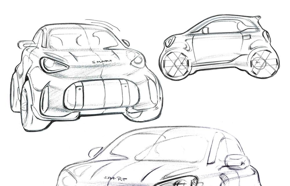 Primele imagini oficiale cu noul Smart Concept #2, succesorul electric al lui Fortwo - Poza 2