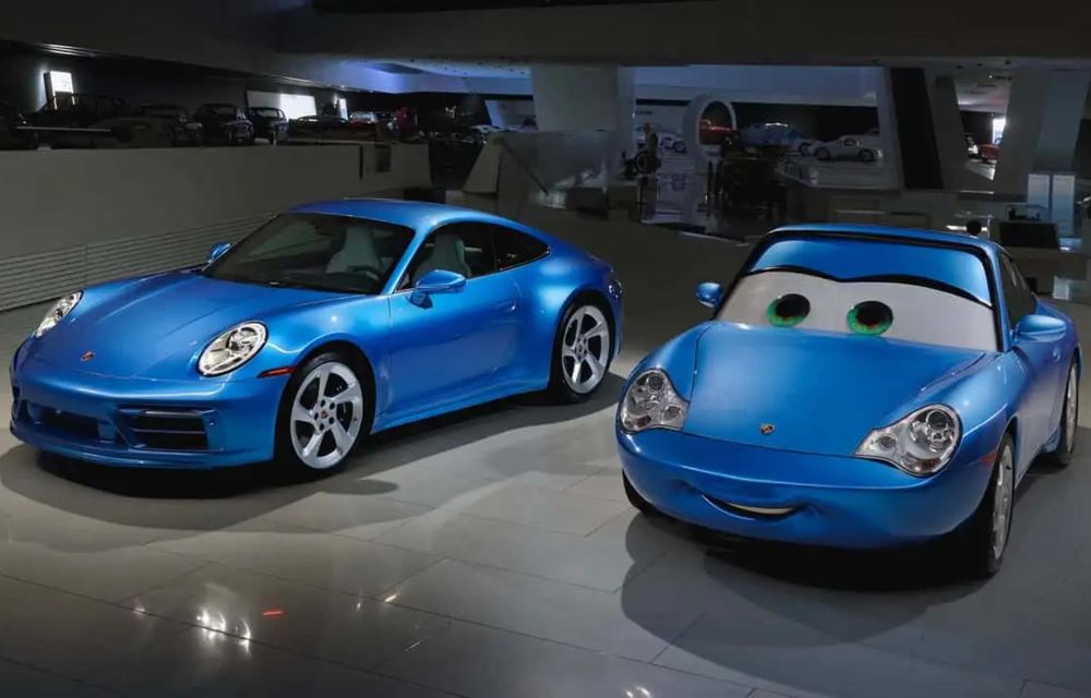 Imagine teaser cu 3 modele Porsche speciale create cu Pixar pentru filmul Toy Story 5 - Poza 2