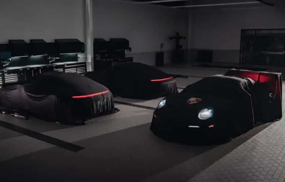 Imagine teaser cu 3 modele Porsche speciale create cu Pixar pentru filmul Toy Story 5 - Poza 1