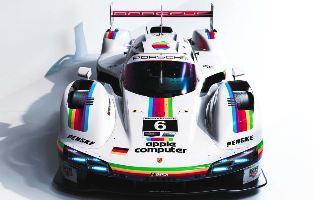 Porsche va concura la Laguna Seca cu o grafică specială dedicată Apple - Poza 2