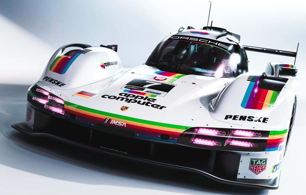 Porsche va concura la Laguna Seca cu o grafică specială dedicată Apple - Poza 3
